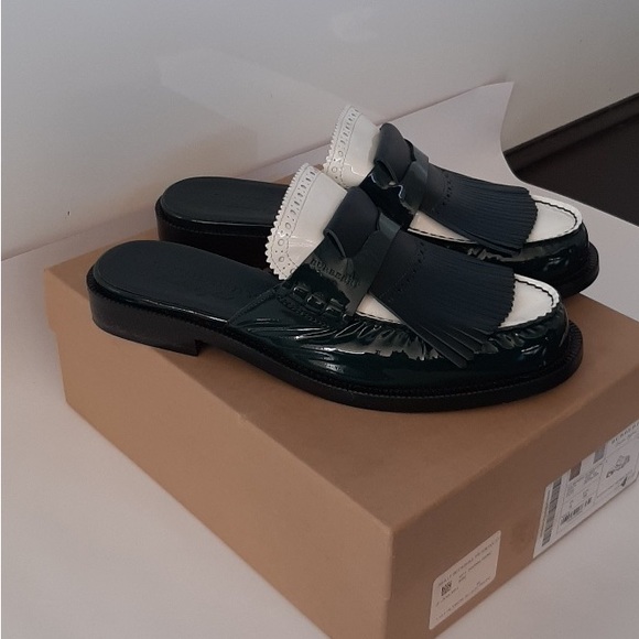 BURBERRY Beckshill Fringe Details Flat Mules size 39 - Picture 3 of 4